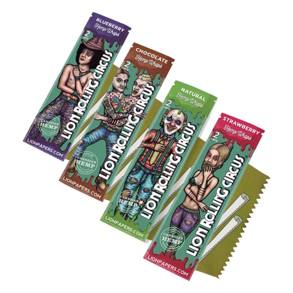 Comprar Parafernalia HEMP WRAP (X25) LION ROLLING CIRCUS PAPEL (ARANDANOS) para cultivos de marihuana cannabis. Tienda Growshop Online República Botánica
